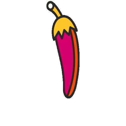 maevechocolate spicy veggie pepper chili Sticker