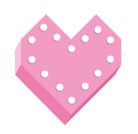 love heart pink design amor Sticker