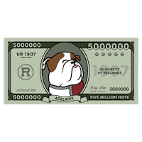 Money Givingday Sticker by Addie - University of Redlands Mascot