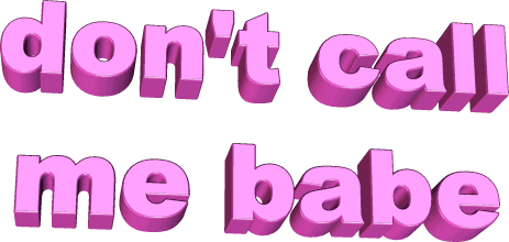 don't call me babe Sticker by AnimatedText