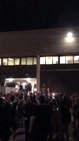 Pro-Trump Crowd Calls for All Votes to be Counted Outside Maricopa County Election Center
