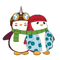 Stick Together Best Friends Sticker by Pudgy Penguins