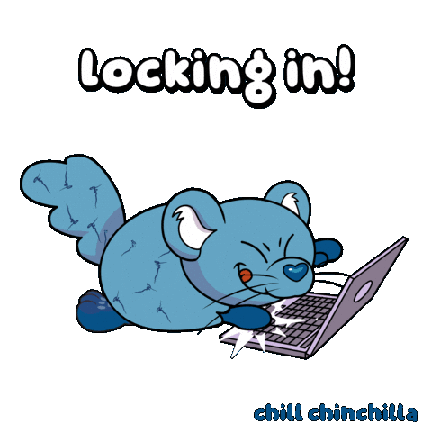 Lock In Chill Sticker by VeeFriends