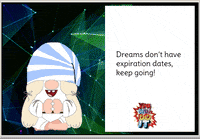 Gnome Motivational Messages GIF