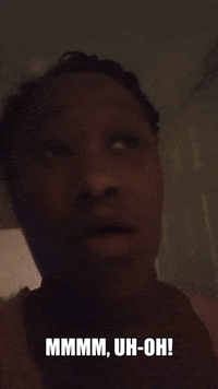 Scared Look GIF by Woman Willionaire
