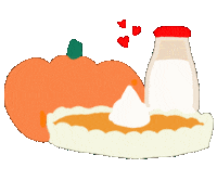 Pumpkin Pie Coffee Sticker