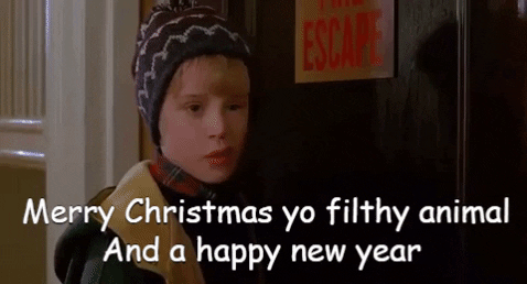 hossamkamel-8682 giphygifmaker merry christmas happy new year home alone GIF