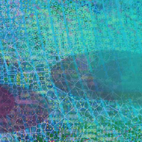 MattKaneArtist 3d generative cells parallax GIF