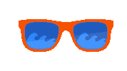 Beach Wave Sticker by Apollo Optik
