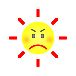 ptrusted angry sun mad being bad Sticker