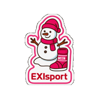 Snowman Moonboot Sticker by EXIsport