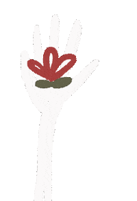 corahlouise red flower wave pretty Sticker