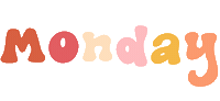Monday Boho Sticker