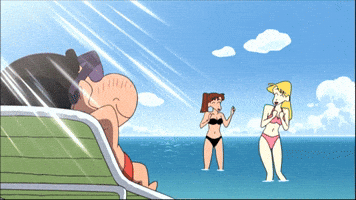 Shinchan anime summer japan ocean GIF