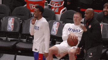 jamming detroit pistons GIF by NBA