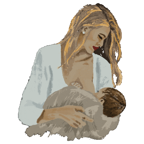 thesweetestslumber giphyupload baby sleep breastfeeding Sticker