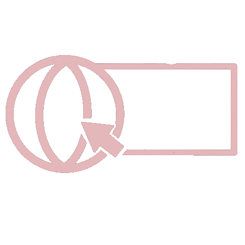 Pink Web Sticker by Katrin de Buhr