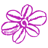 glitter flower Sticker by Bettybelts