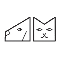Cat Dog Sticker by Psyjaciele.ocm