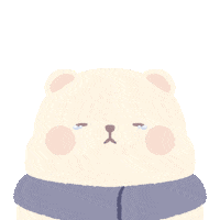 bymunbear sad blue crying cry Sticker
