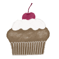 Cupcake Eating Sticker