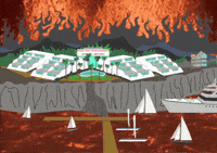 resort burning GIF by South Park 