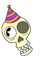 Trick Or Treat Party Sticker by Santiagoz_Arts