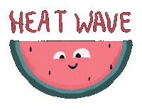 Burning Heat Wave Sticker by stopmotreats