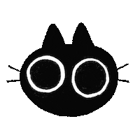 Sad Cat Sticker by Radhia Rahman