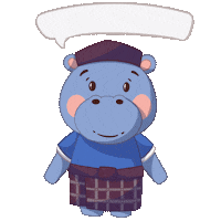 HiAtlaz hippo assalamualaikum cute animal salam Sticker