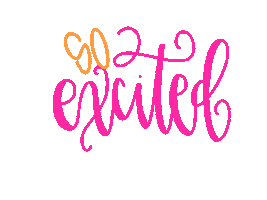 So Excited Excitement Sticker by All She Wrote Notes