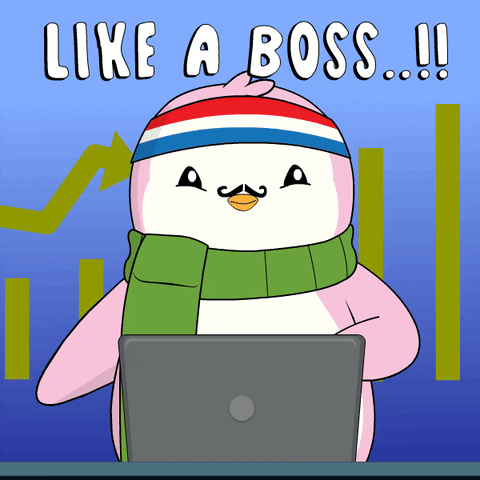Like A Boss Crypto GIF by Pudgy Penguins