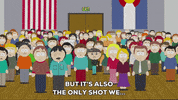 crowd gathering GIF by South Park 