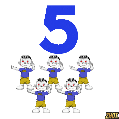 High Five Sticker by Zhot