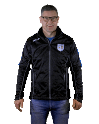 blauwwitkorfbal seger akc blauw-wit Sticker