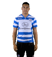 blauwwitkorfbal randell akc blauw-wit Sticker