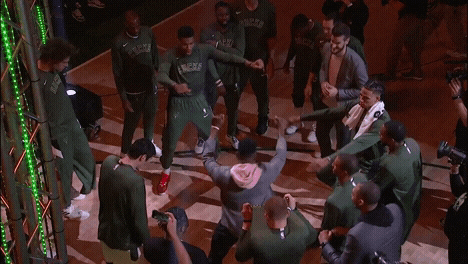 Miami Heat Dance GIF by Milwaukee Bucks