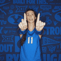 Ncaa Volleyball Go Cougs GIF by BYU Cougars