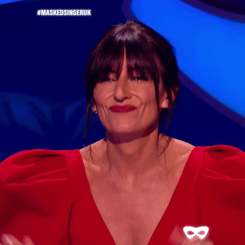 Davina Mccall Laugh GIF by The Masked Singer UK & The Masked Dancer UK