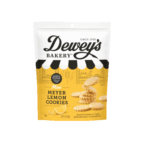 deweysbakery cookies mini cookies lemon cookie meyer lemon Sticker