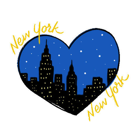 New York Animation Sticker by nina tsur