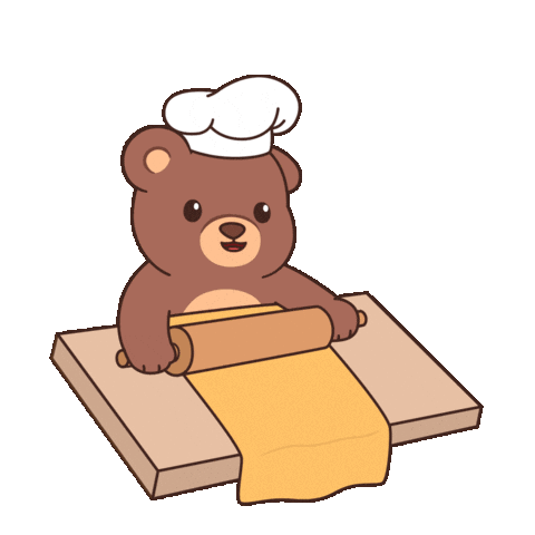 Teddy Bear Cooking Sticker by BEARISH
