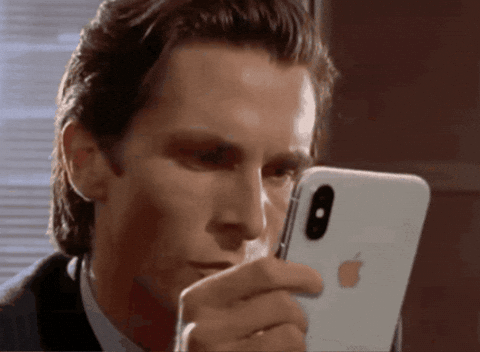 Mad Christian Bale GIF