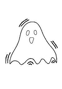 Halloween Ghost Sticker