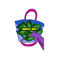 Pink Money Sticker