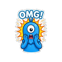 Excited Wait What Sticker by Momo & Tulus