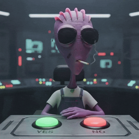 No Way GIF by Lonely Aliens