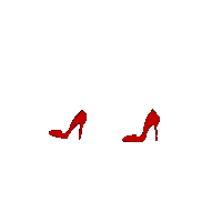 mylosoftpaint red walking high heels mylosoftpaint Sticker