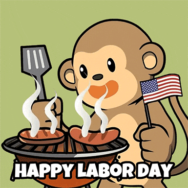 Labor Day Usa GIF by Wise Monkey Meme