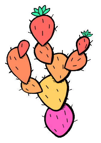 mexico cactus Sticker by Jess Stempel